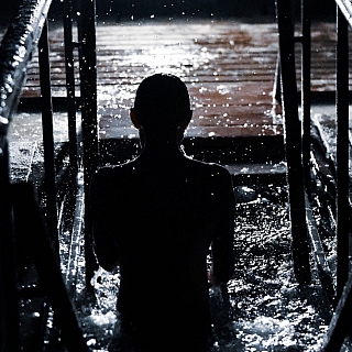 Атмосфера Крещенской ночи на Юрасовском озере 2