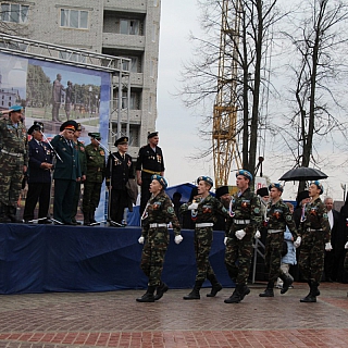 Смотр строя и песни среди юноармейских отрядов прошел в городе Бор 7