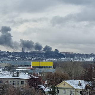 В субботу жители Бора заметили чёрный дым со стороны Нижнего 1