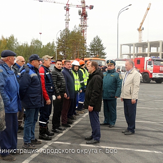 На Бору прошли учения по гражданской обороне 2