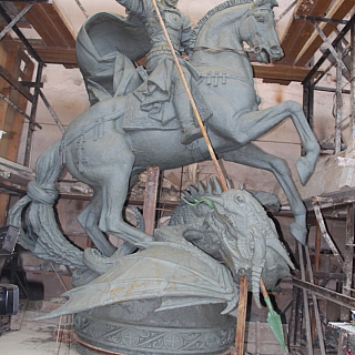 Делегация борчан побывала в городе Жуковский, на предприятии, где будет изготовлен памятник святому великомученику Георгию Победоносцу 1