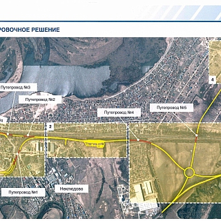 Схе­ма дви­же­ния из­ме­ни­лась в Неклю­до­ве в свя­зи с на­ча­лом стро­и­тель­ства до­ро­ги 1