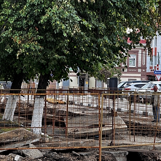 На Бору продолжается ремонт тепловых сетей по улице Пролетарской и частично по улице Ленина 3