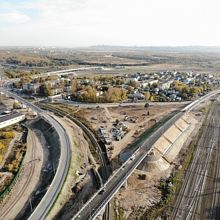 Заместитель губернатора Нижегородской области проверил ход выполнения работ на строительстве дорожной развязки в Неклюдово 3