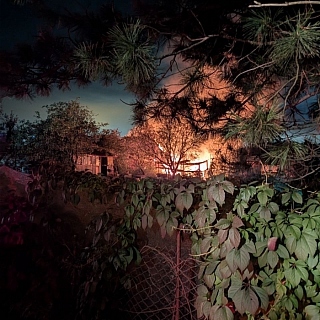 На Бору произошел пожар 2