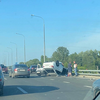 Водитель тотально пьян. Подробности аварии около Борского моста 2