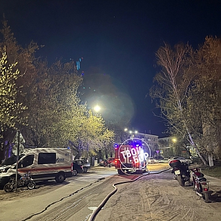 Серьезный пожар произошел на Бору 1