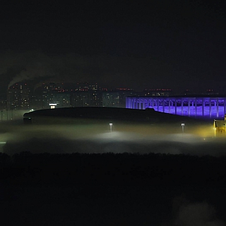 В эти морозные дни Волга и Ока в Нижнем Новгороде «парят» 4