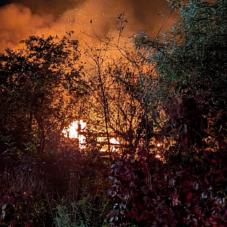 На Бору произошел пожар 1