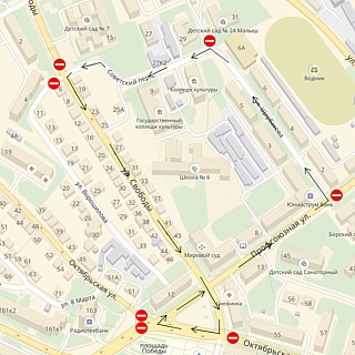 Центр города Бор перекроют 3 мая 1