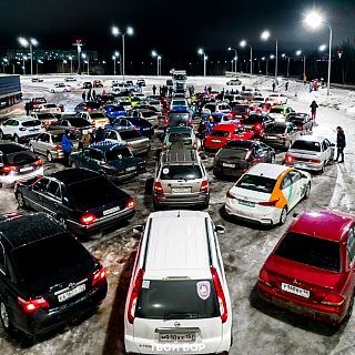 Самый массовый автофлешмоб прошёл на Бору 4