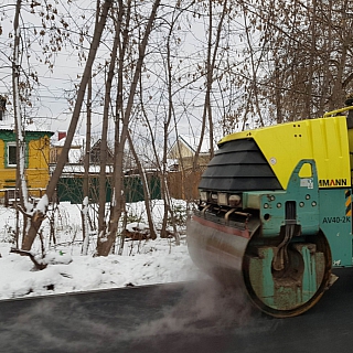 На улице Совхозной делают тротуар 1