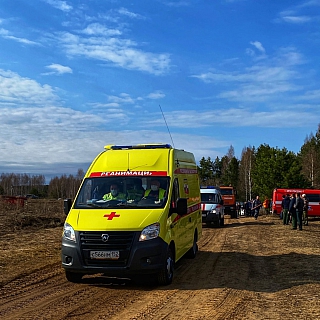 В деревне Коринка прошли учения спасателей 6