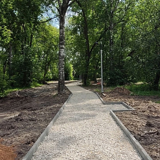 Как продвигается благоустройство в борском парке 5