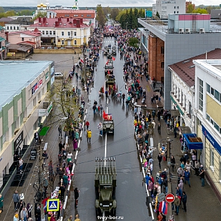 Рекордное количество жителей Бора приняли участие в акции на 9 мая 2