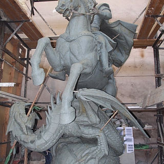 Делегация борчан побывала в городе Жуковский, на предприятии, где будет изготовлен памятник святому великомученику Георгию Победоносцу 2