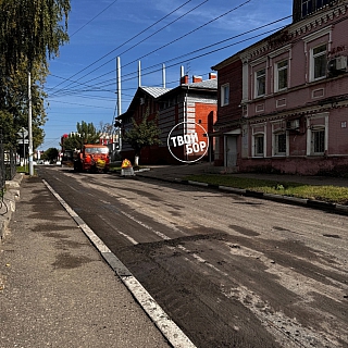 В центре Бора масштабная асфальтоукладочная кампания 1