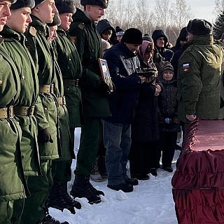 На Бору простились с участником СВО 2