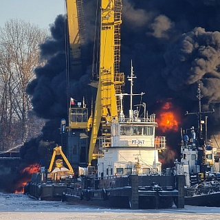 Крупный пожар произошел в Борском районе 3