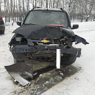 Водитель не справился с управлением на борской дороге 2