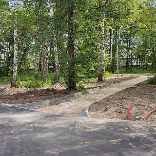 Как продвигается благоустройство в борском парке 6