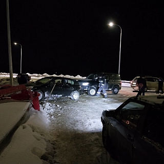 На кольце новой развязки Неклюдово-Золотово снова улетел автомобиль 2