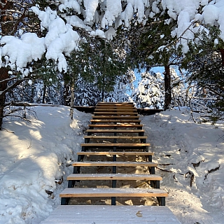 Несмотря на мороз, работы на Моховых продолжаются 7