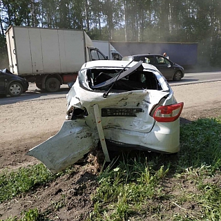 Шесть ма­шин попали в массовое в ДТП в Борском р-не 1