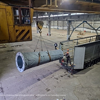 Первые опоры для канатной дороги через Оку доставлены в Нижний Новгород 3