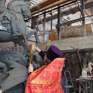 Делегация борчан побывала в городе Жуковский, на предприятии, где будет изготовлен памятник святому великомученику Георгию Победоносцу 8