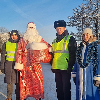 На Бору прошёл ряд профилактических акций под названием "Полицейский Дед Мороз" 3