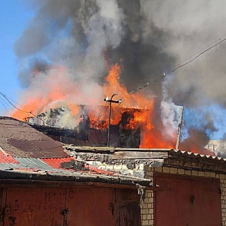 Пожар произошел на ул. Луначарского 2