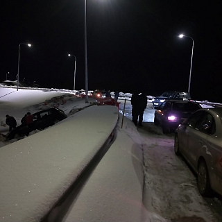 На кольце новой развязки Неклюдово-Золотово снова улетел автомобиль 1