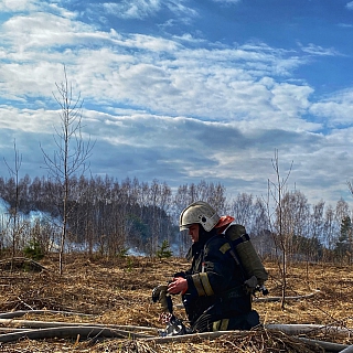 В деревне Коринка прошли учения спасателей 2