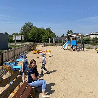 Детские площадки появились в селах Борского округа по программе поддержки местных инициатив 2