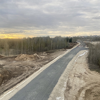К ноябрю 2021 года должно завершиться строительство новой дороги в центре Бора 3