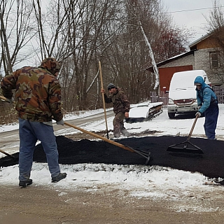 На улице Совхозной делают тротуар 2