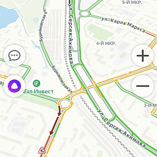 Важная информация про дорожное движение рядом с Борским мостом 1