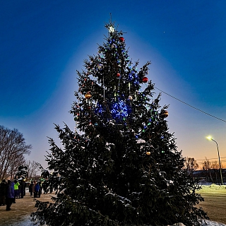 Красиво, но немноголюдно было на Рождество в городе Бор 4