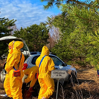 В деревне Коринка прошли учения спасателей 5