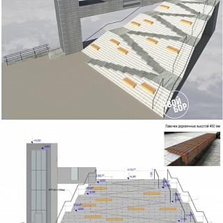 На Бору появится большая лестница с подсветкой и лифтом 1