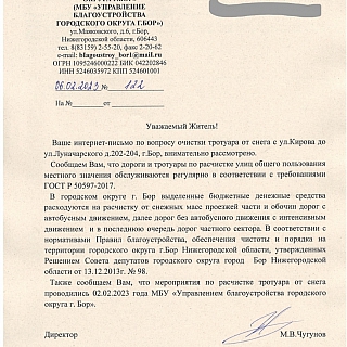 Жалоба на борский тротуар 1