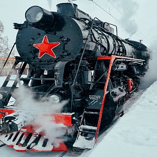 На Бор приезжал ретро-поезд с туристами 3