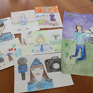 На Бору подведены итоги конкурса рисунка  «Мои родители – сотрудники полиции» 1