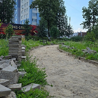 Парк Горького сейчас - строительная площадка 2