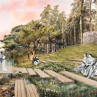 Благоустройство европейского уровня начинается на Моховых горах 3