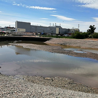 Завершающий этап благоустройства Мухинского озера отложен на следующий год, тем временем на нём появился остров 1