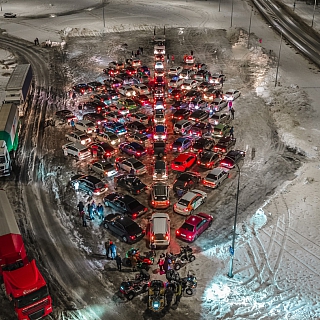 Самый массовый автофлешмоб прошёл на Бору 6