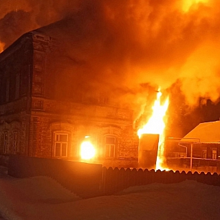 Пожар в борском селе 2