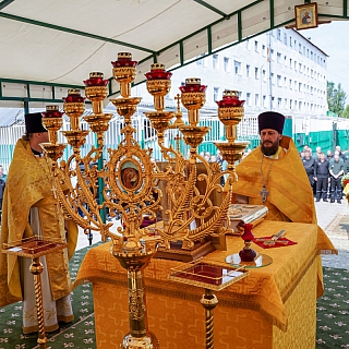 Благочинный Борского округа совершил Божественную литургию в исправительной мужской колонии города Бор 2